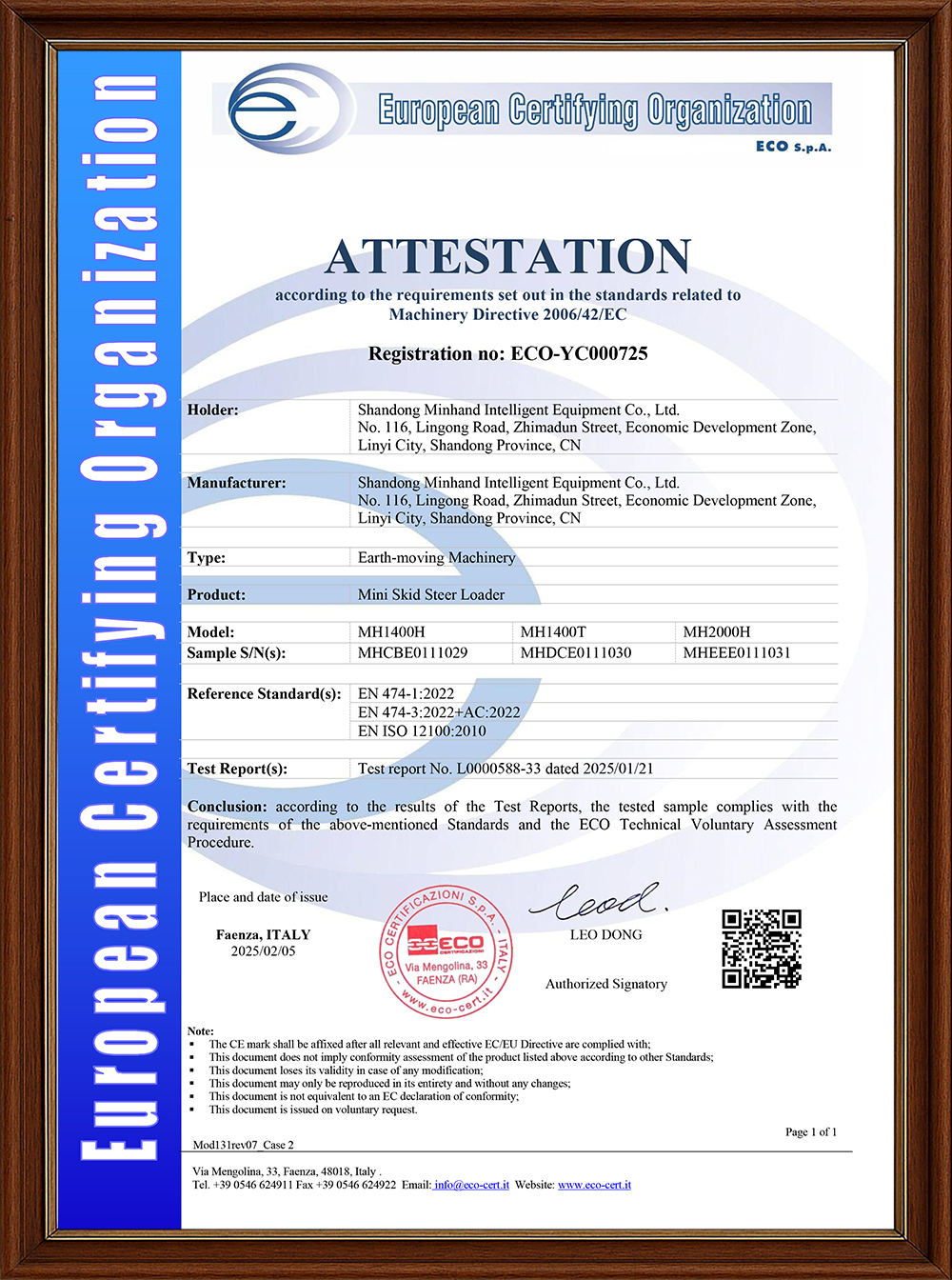 ECO-YC000725 MD Signed