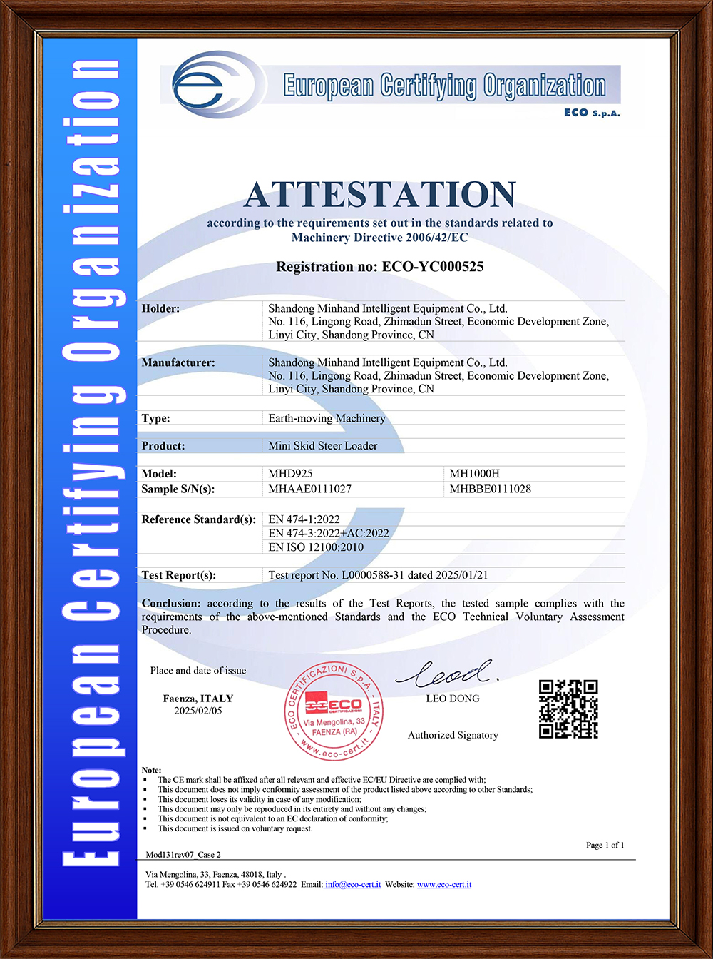 ECO-YC000525 MD Signed